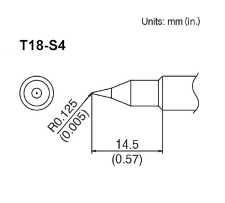 Hakko Soldering Tip: T18-D16 Screwdriver - For Lead or Lead-Free