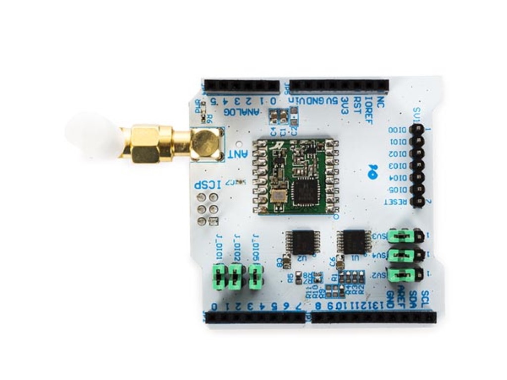 RFM69HCW Radio Shield for Arduino® Leonardo, Uno, Mega, and Due, wireless