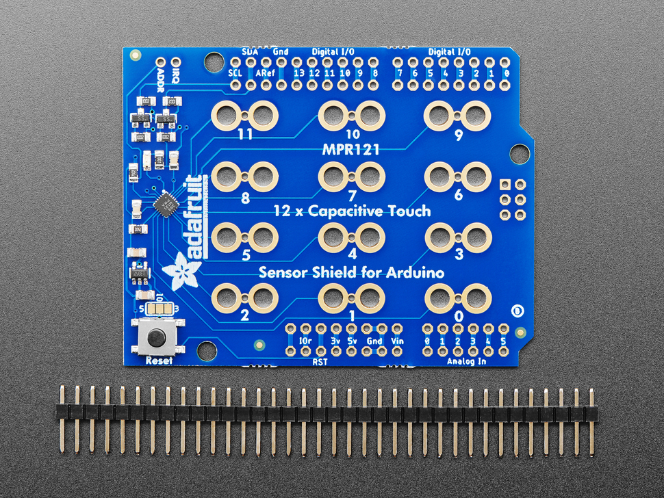 Adafruit 12 x Capacitive Touch Shield for Arduino - MPR121 