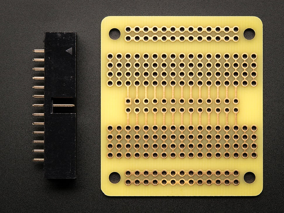 Adafruit Small-Size Perma-Proto Raspberry Pi Breadboard PCB Kit