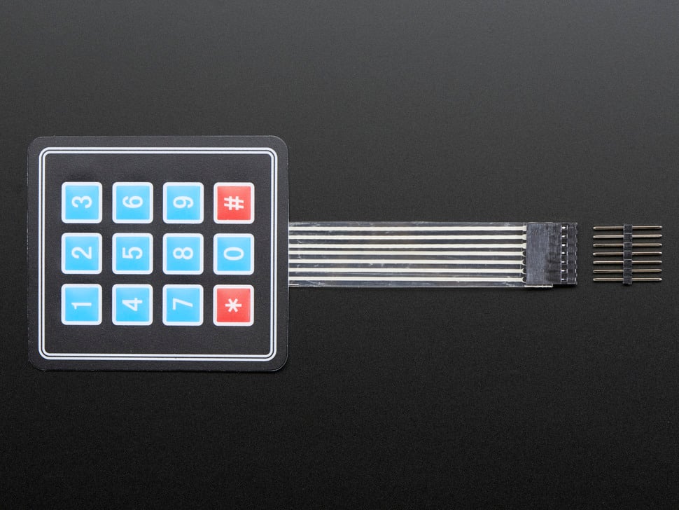 Membrane 3x4 Matrix Keypad + extras - 3x4