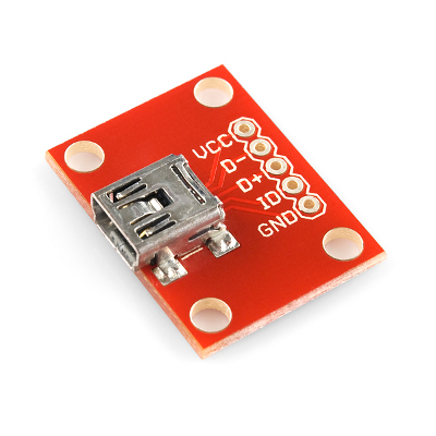 Breakout Board for USB Mini-B