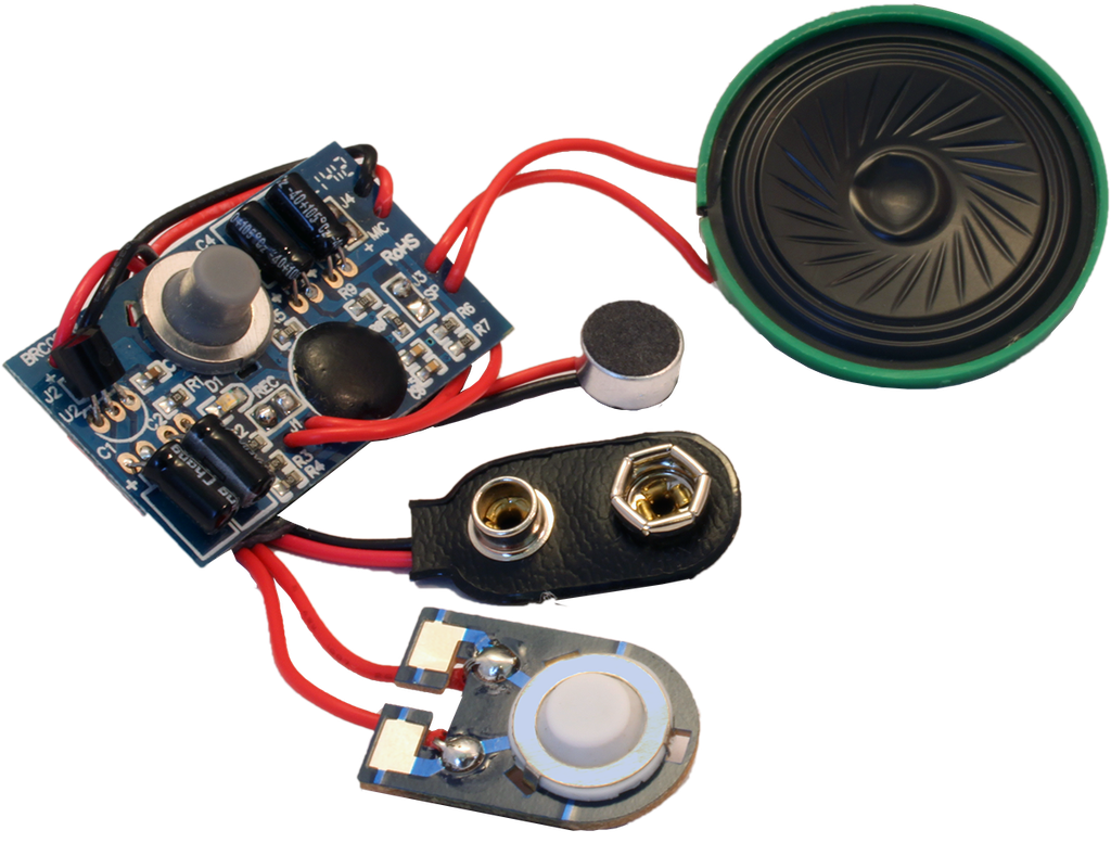 20 Second Recording Module with 9V Battery Connector