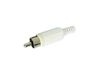 Phono (RCA) Plug - White