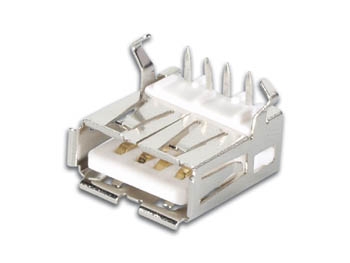 USB A Female, Single Connector 90, PCB Mount