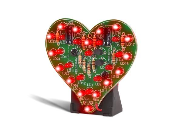 Flashing LED Sweetheart (Kit)