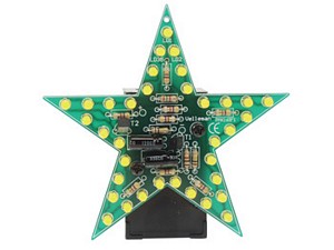 Flashing Yellow LED Star (Kit)