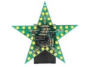 Flashing Yellow LED Star (Kit)