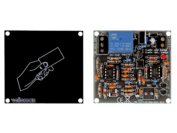 Soldering kit, DIY, proximity card reader, 25 programmable badges