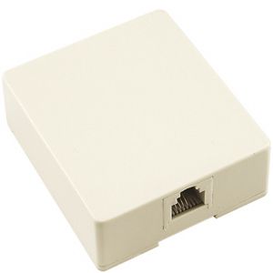 AXIS 300-043 Modular Surface Jack (Ivory, 4C)