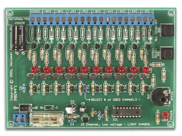 10-Channel 12VDC Light Effect Generator (Assembled and Tested)