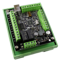 USB Serial Stepper Motor Controller on DIN Rail Mount