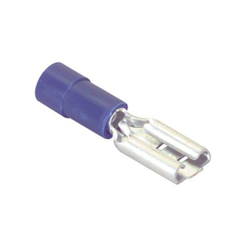 0.110" (16-14) Female Disconnect Crimp Terminal Blue 50 Pcs.