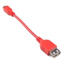 USB OTG Cable - Female A to Micro B - 5in