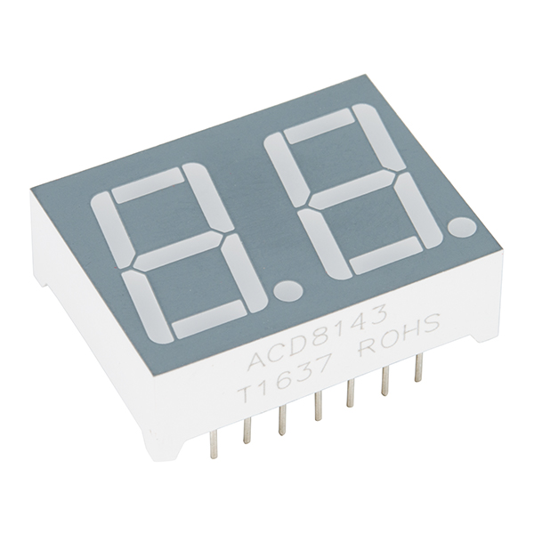 Dual 7-Segment Display - LED (RGB)