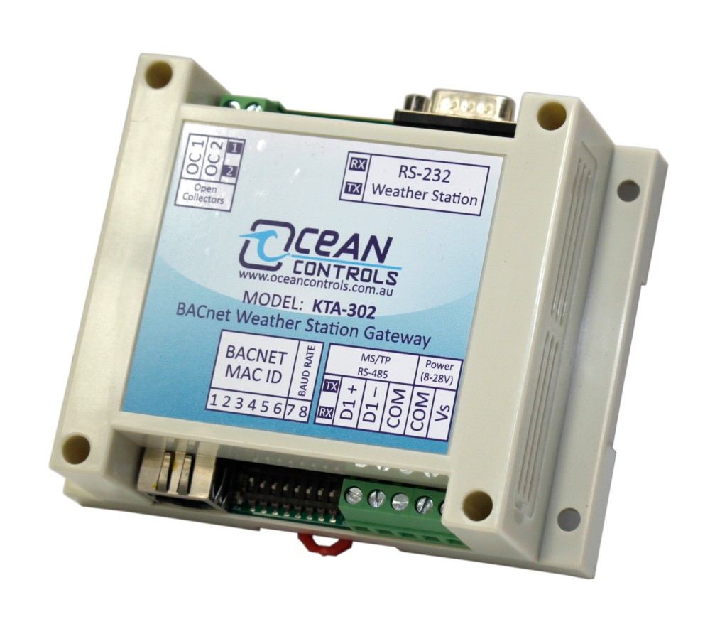 BACnet MS/TP Weather Station Gateway