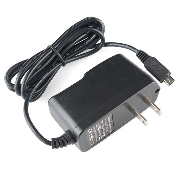 Wall Adapter Power Supply - 5VDC, 2A (USB Micro-B)