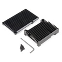 Aluminum Heatsink Case for Raspberry Pi 4 - Black