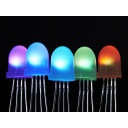 NeoPixel Diffused 8mm Through-Hole LED - 5 Pack