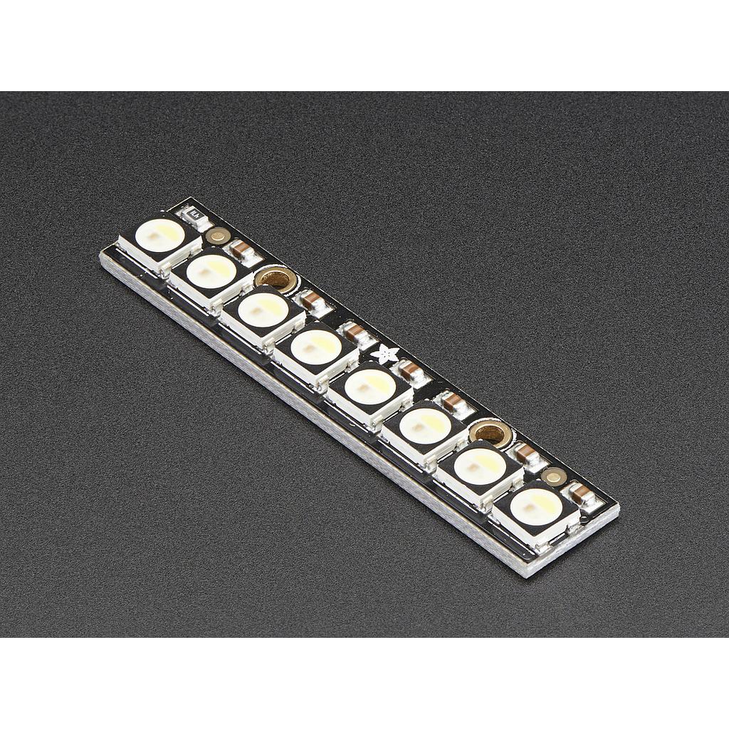 NeoPixel Stick - 8 x 5050 RGBW LEDs - Cool White - ~6000K