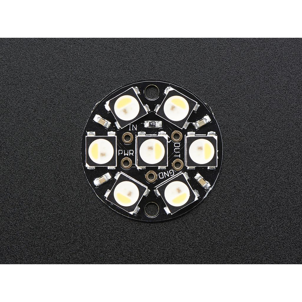 NeoPixel Jewel - 7 x 5050 RGBW LED w/ Integrated Drivers - Warm White - ~3000K