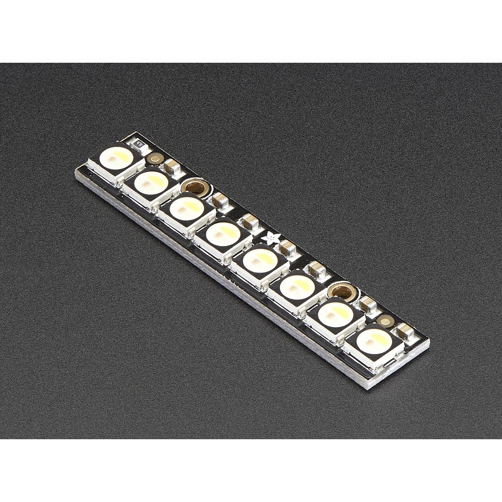 NeoPixel Stick - 8 x 5050 RGBW LEDs - Warm White - ~3000K