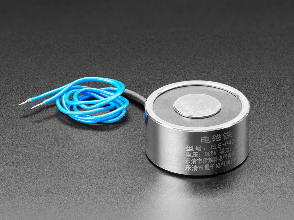 5V Electromagnet - 25 Kg Holding Force - P40/20