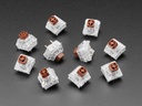 Kailh Mechanical Key Switches - Tactile Brown - 10 pack - Cherry MX Brown Compatible