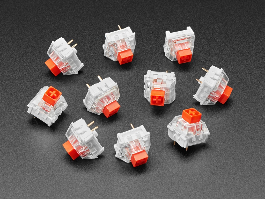 Kailh Mechanical Key Switches - Linear Red - 10 pack - Cherry MX Red Compatible