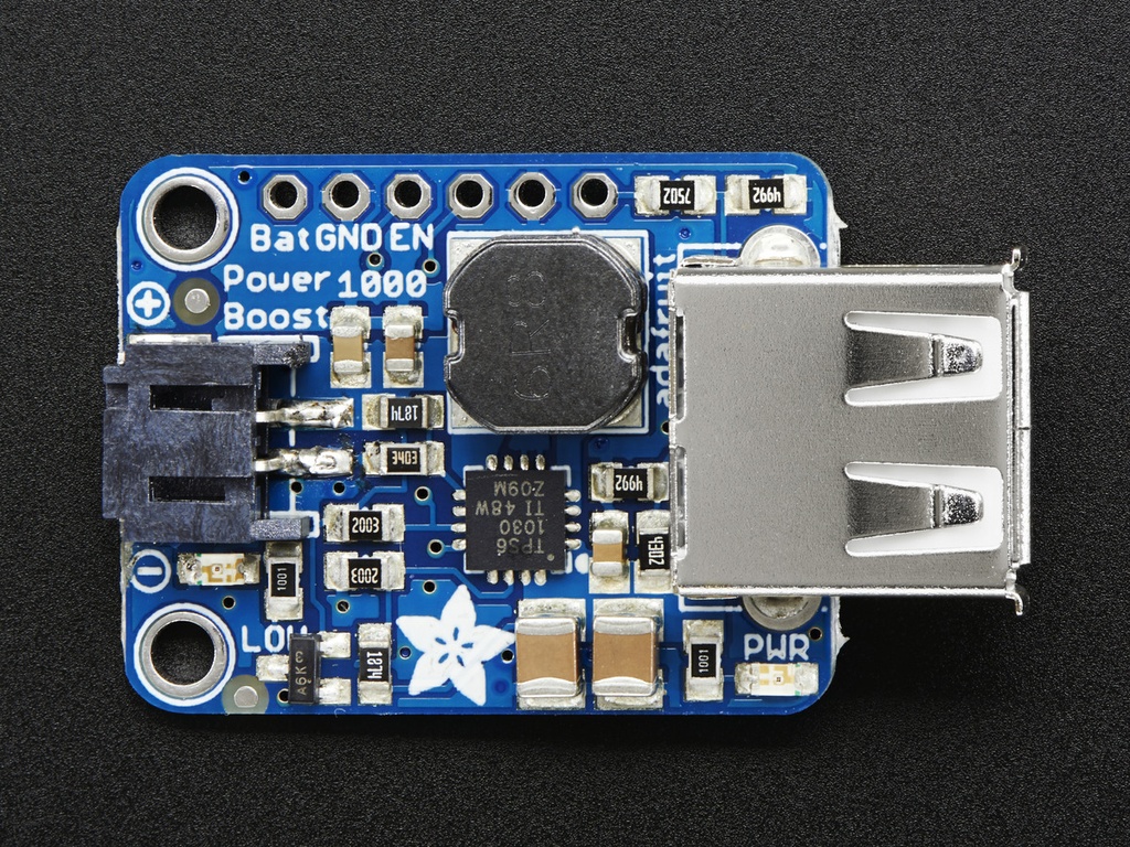 PowerBoost 1000 Basic - 5V USB Boost at 1000mA from 1.8V+