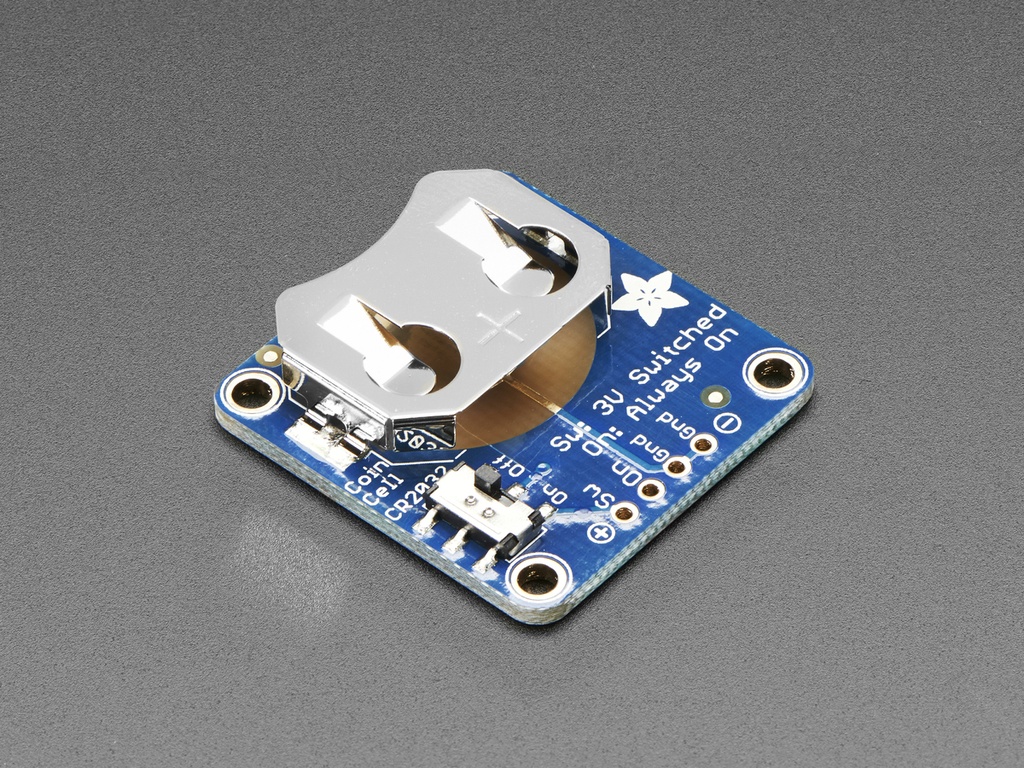 20mm Coin Cell Breakout w/On-Off Switch (CR2032)