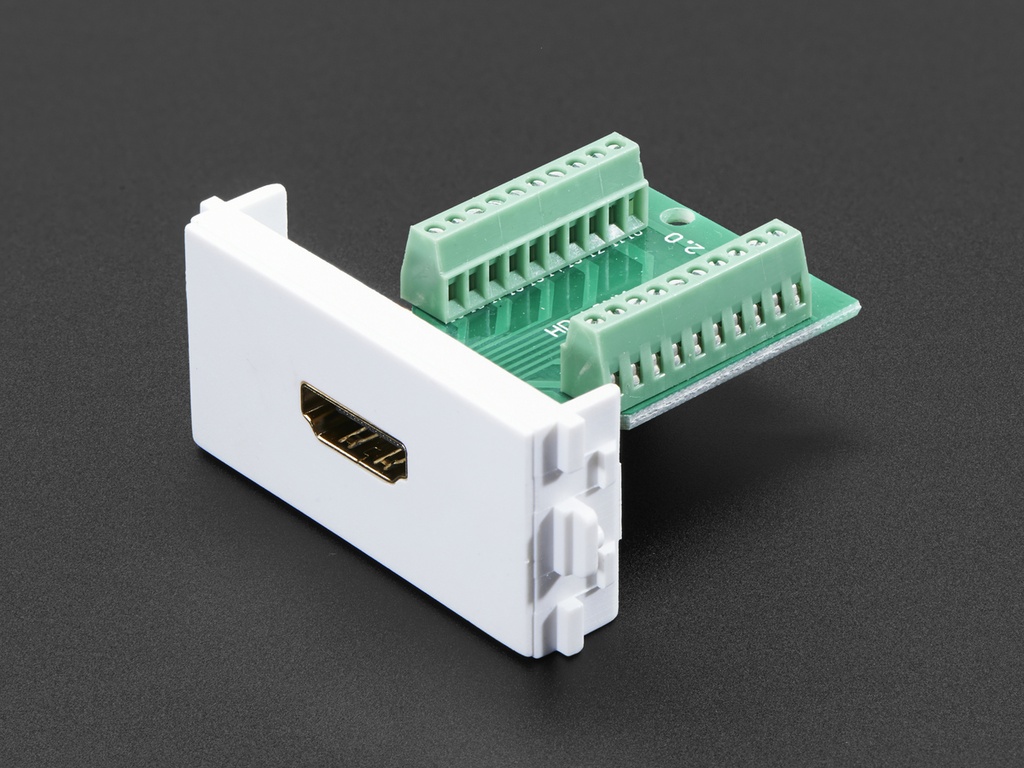 Panel Mount HDMI Socket to Terminal Block Breakout