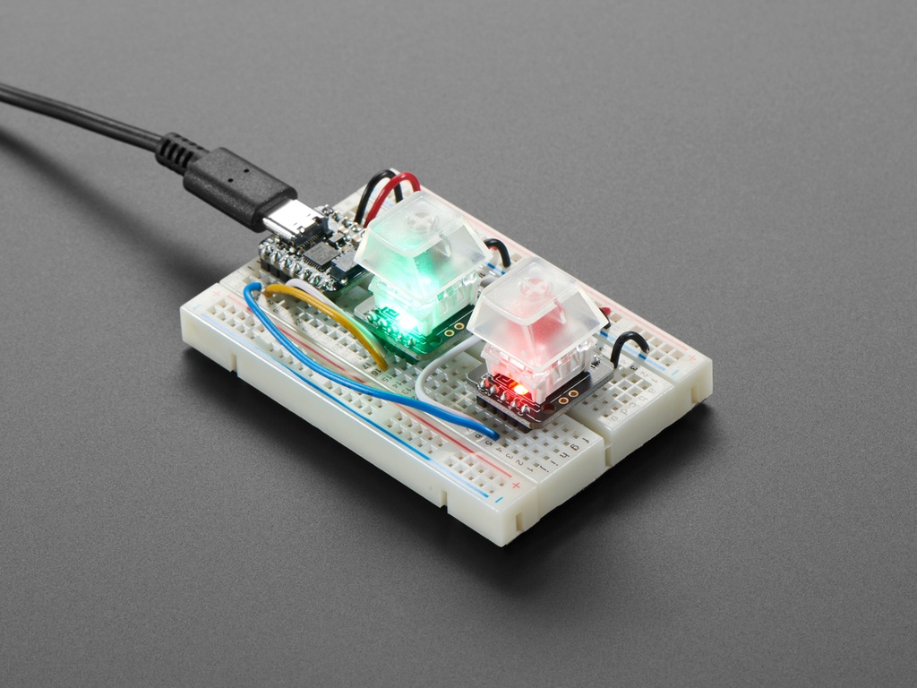 NeoKey Socket Breakout for Mechanical Key Switches with NeoPixel - For MX Compatible Switches