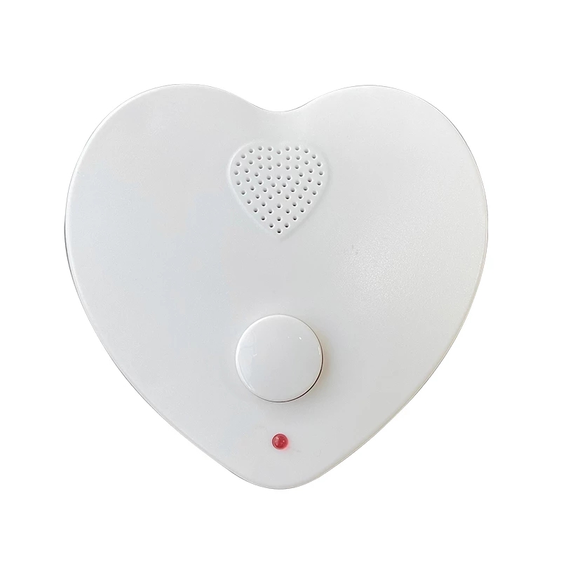 Heart Voice Recorder Sound Box with Microphone (WHITE)