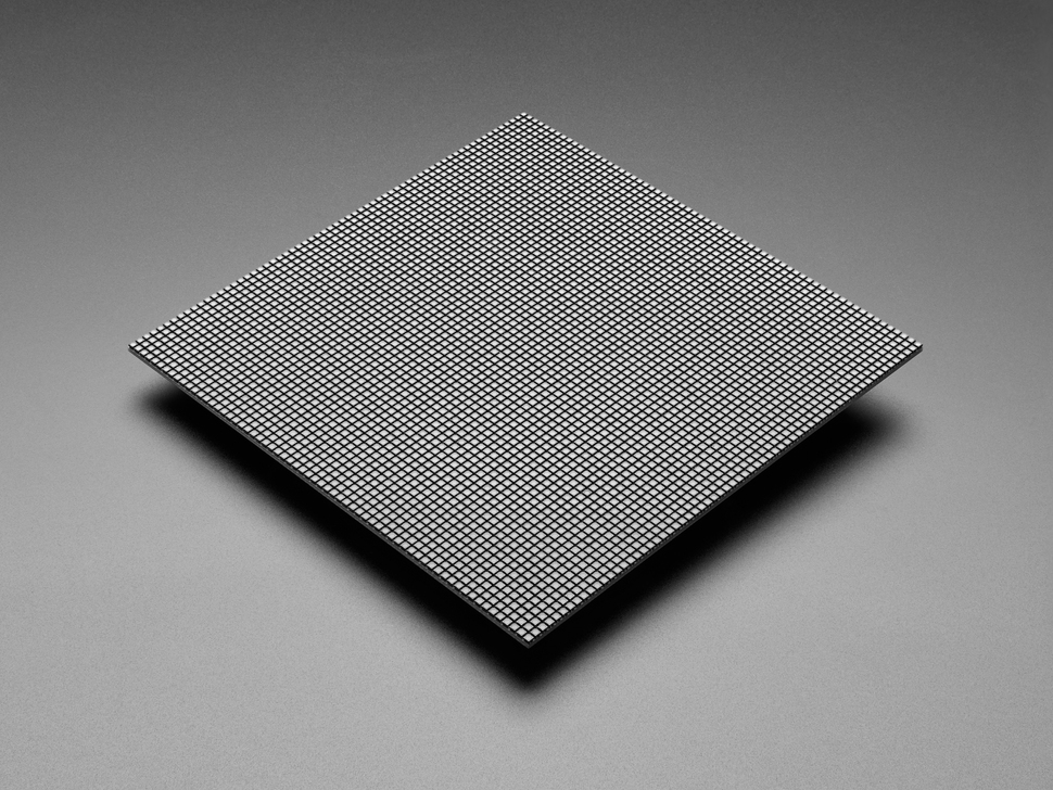 64x64 RGB LED Matrix Panel with 45 Degree Curb-Cut - 2.5mm Pitch