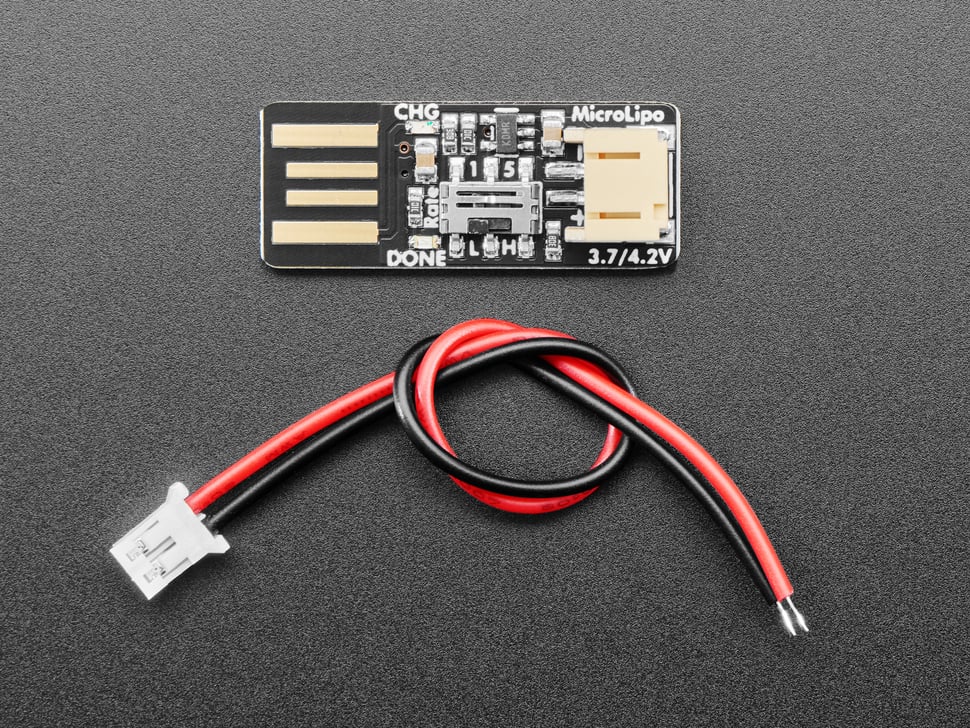 Adafruit Micro Lipo - USB LiIon/LiPoly charger - V2