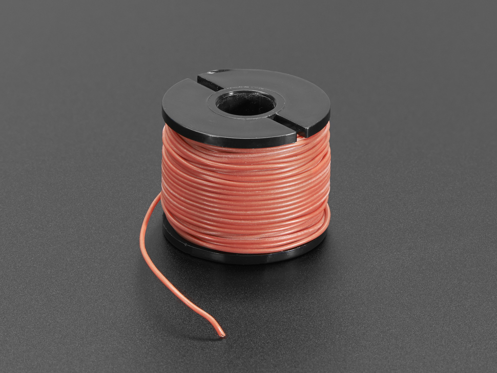 Silicone Cover Stranded-Core Wire - 50ft 30AWG Red