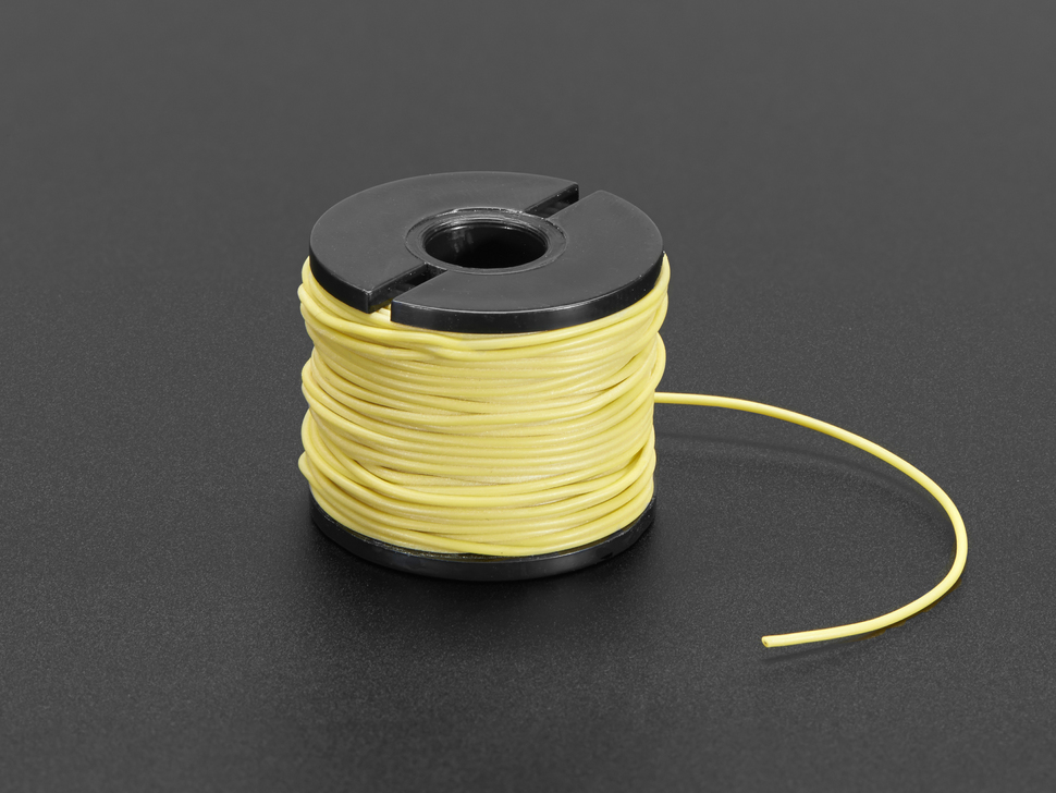 Silicone Cover Stranded-Core Wire - 50ft 30AWG Yellow