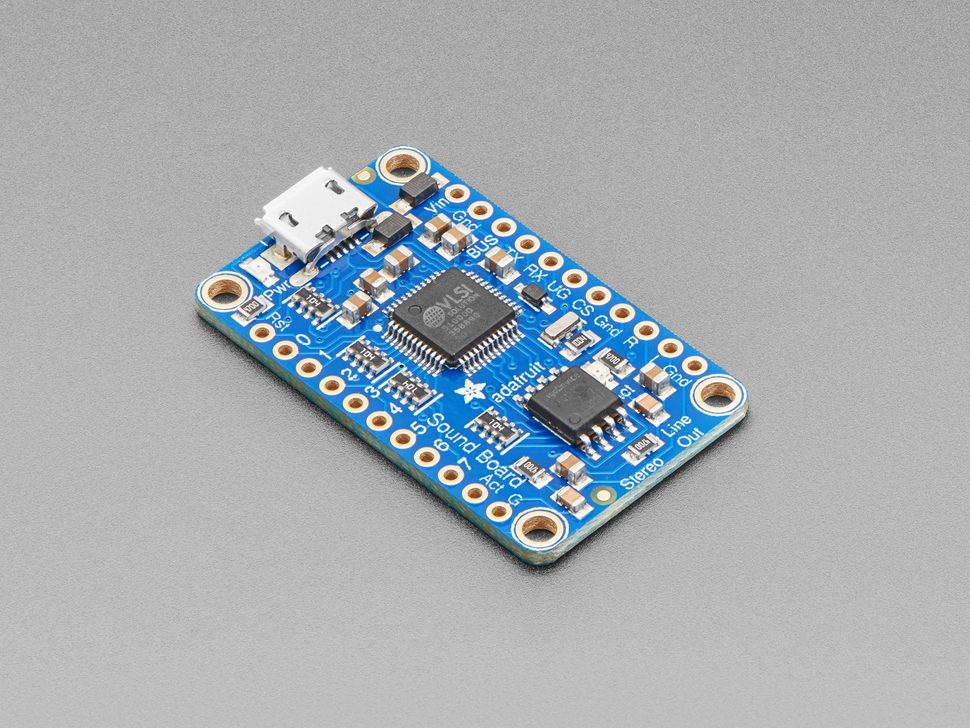 Adafruit Audio FX Mini Sound Board - WAV/OGG Trigger 16MB Flash