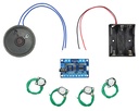 USB Recording Module (Multi Sound Files per Button) with Buttons, Speaker and Battery Box