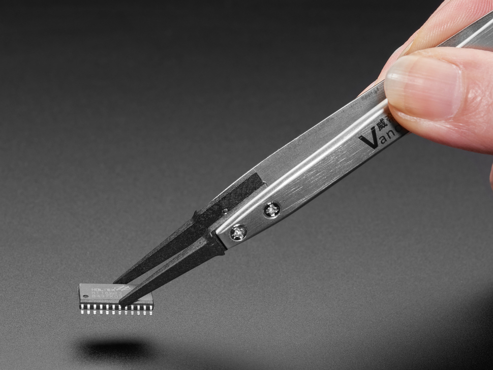 Flat Tip ESD Plastic Tweezers