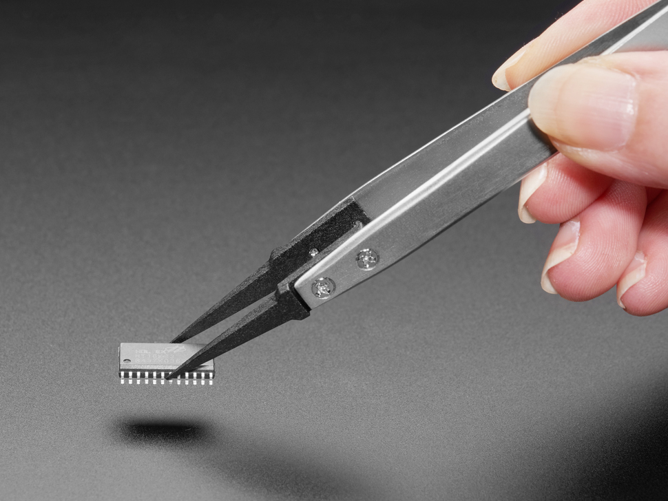 Fine Tip ESD Plastic Point Tweezers