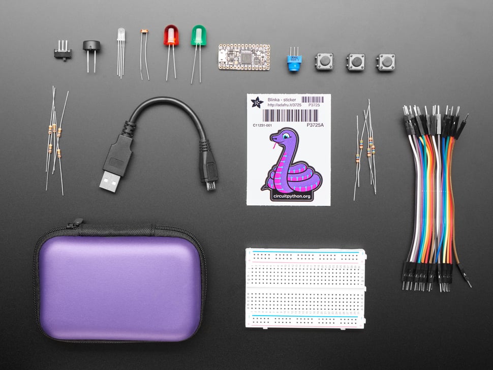 CircuitPython Starter Kit with Adafruit Itsy Bitsy M4