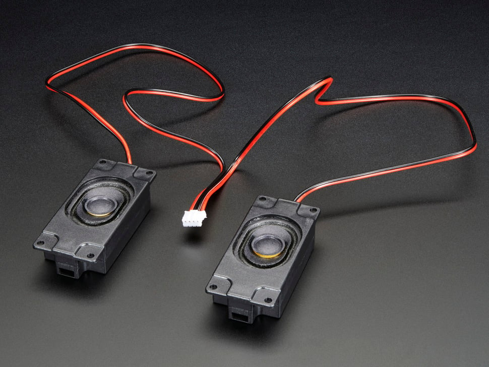 Stereo Enclosed Speaker Set - 3W 4 Ohm