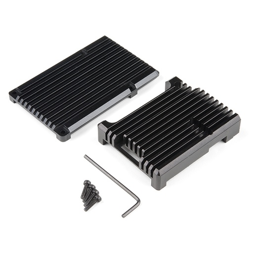 [PRT-15773] Aluminum Heatsink Case for Raspberry Pi 4 - Black