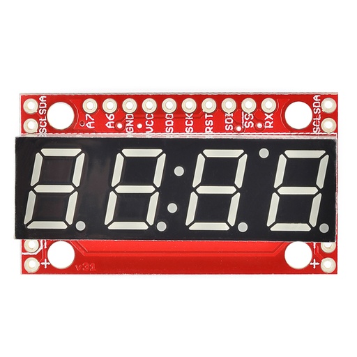 [COM-11442] SparkFun 7-Segment Serial Display - Blue