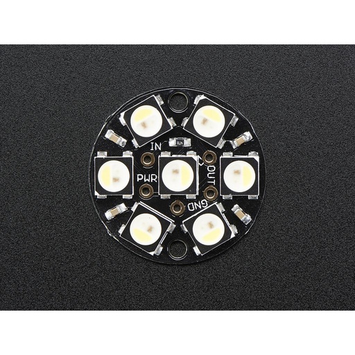 [ADA-2860] NeoPixel Jewel - 7 x 5050 RGBW LED w/ Integrated Drivers - Cool White - ~6000K