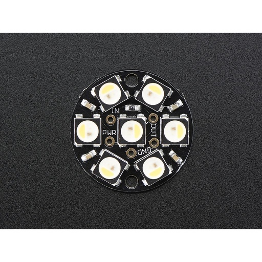 [ADA-2858] NeoPixel Jewel - 7 x 5050 RGBW LED w/ Integrated Drivers - Warm White - ~3000K