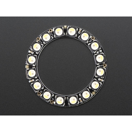 [ADA-2855] NeoPixel Ring - 16 x 5050 RGBW LEDs w/ Integrated Drivers - Natural White - ~4500K