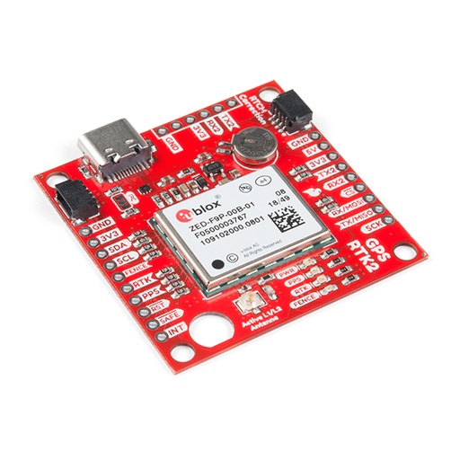 [GPS-15136] SparkFun GPS-RTK2 Board - ZED-F9P (Qwiic)